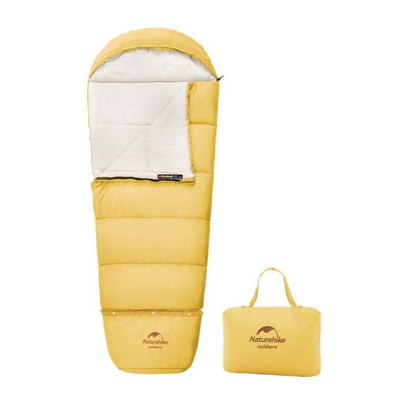 Naturehike dětský rostoucí spacák C180 1100g - žlutý